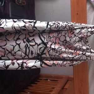 Flower midi zip up dress